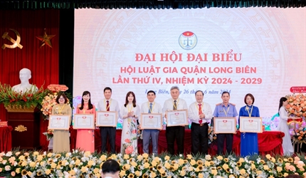 Viện KSND quận Long Biên tham dự Đại hội đại biểu Hội Luật gia quận...